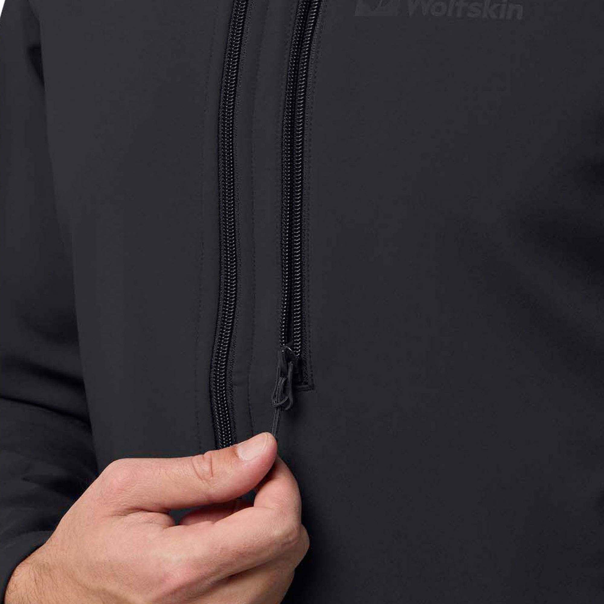 Jack Wolfskin Whirlwind Erkek Siyah Softshell