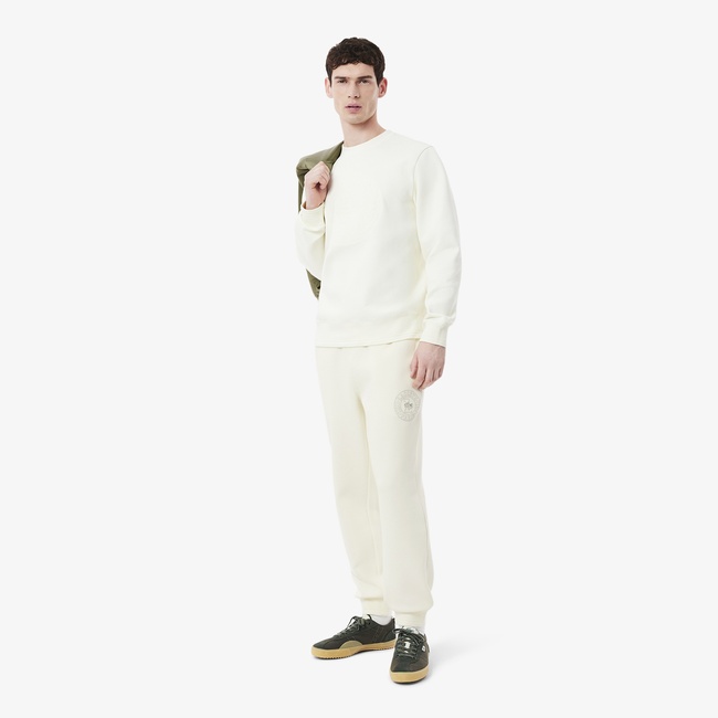  Lacoste Erkek Regular Fit Beyaz Eşofman Altı