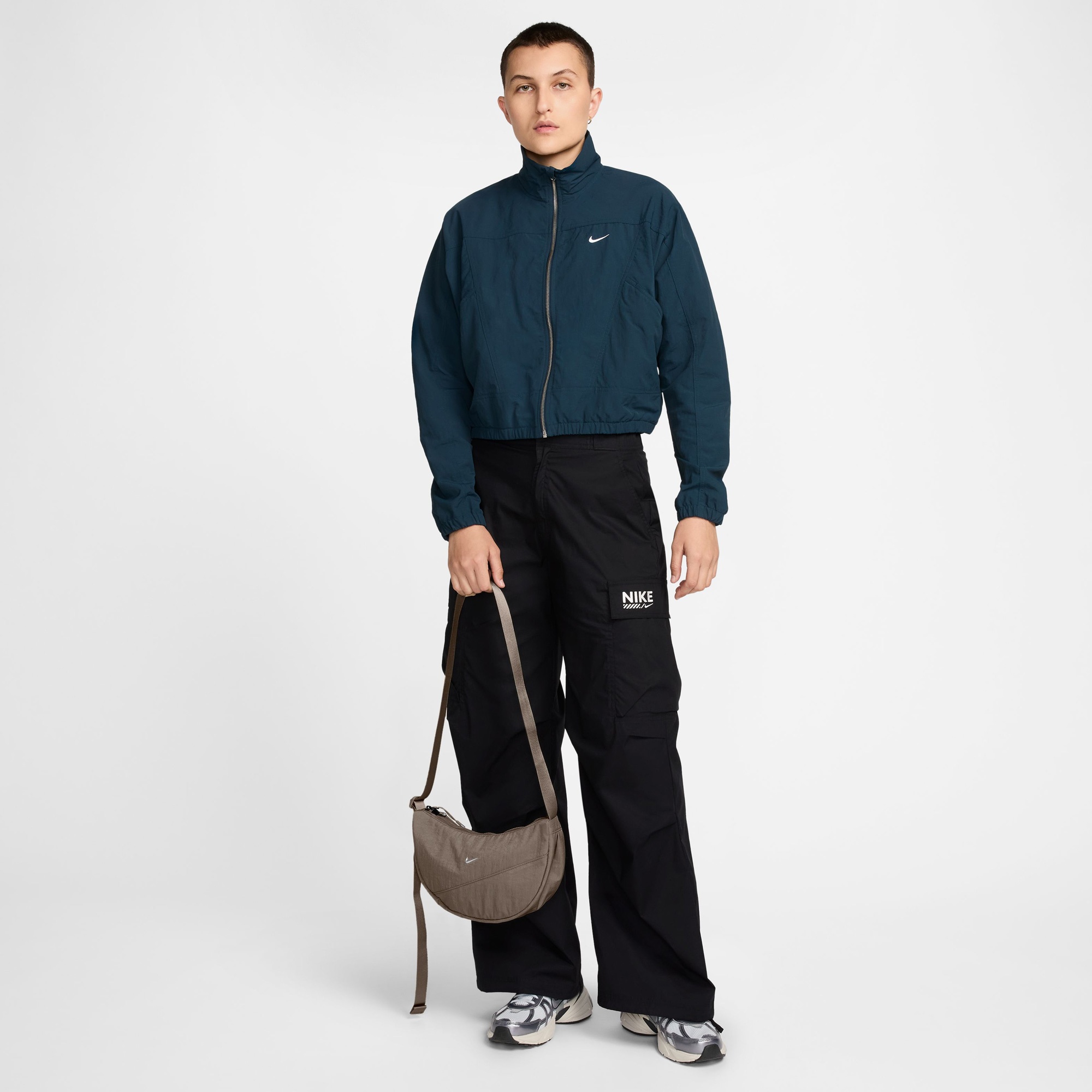 Nike Aura Crescent Unisex Kahverengi Çapraz Çanta