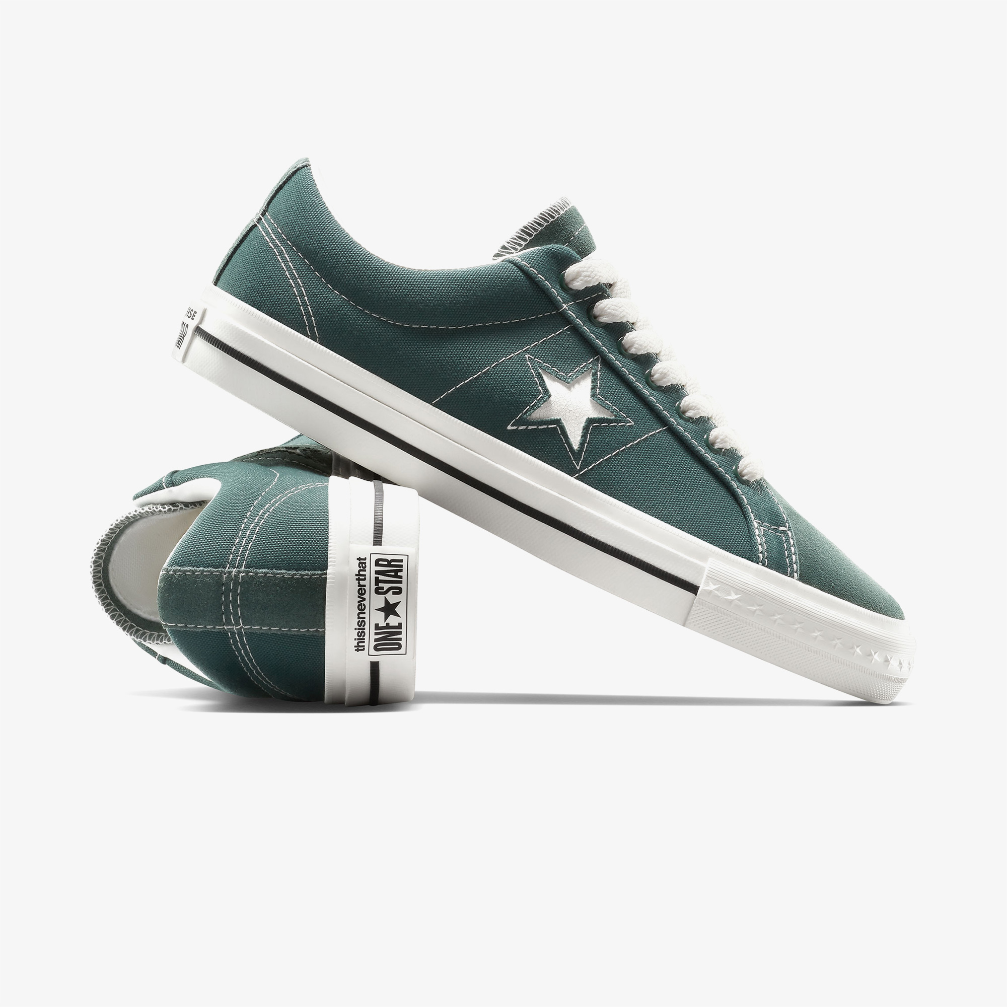 Converse x thisisneverthat One Star Pro Unisex Yeşil Sneaker - Görsel 8