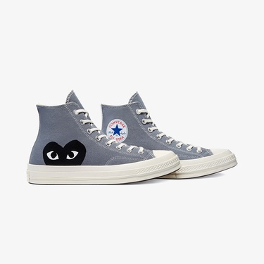  Converse X Comme Des Garçons Play Chuck 70 Unisex Gri Sneaker