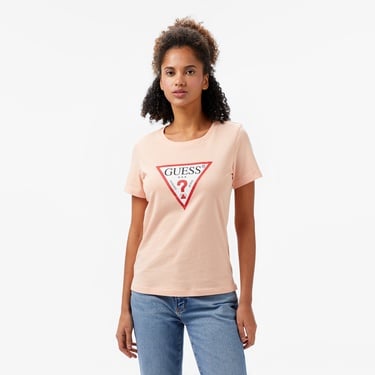  Guess Original Kadın Pembe T-Shirt