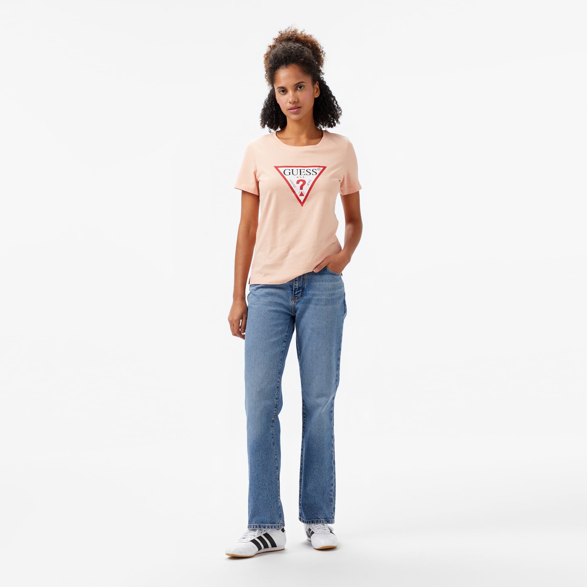 Guess Original Kadın Pembe T-Shirt