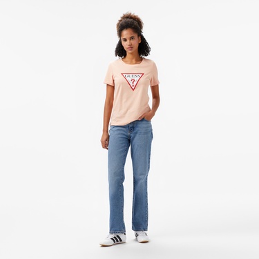  Guess Original Kadın Pembe T-Shirt