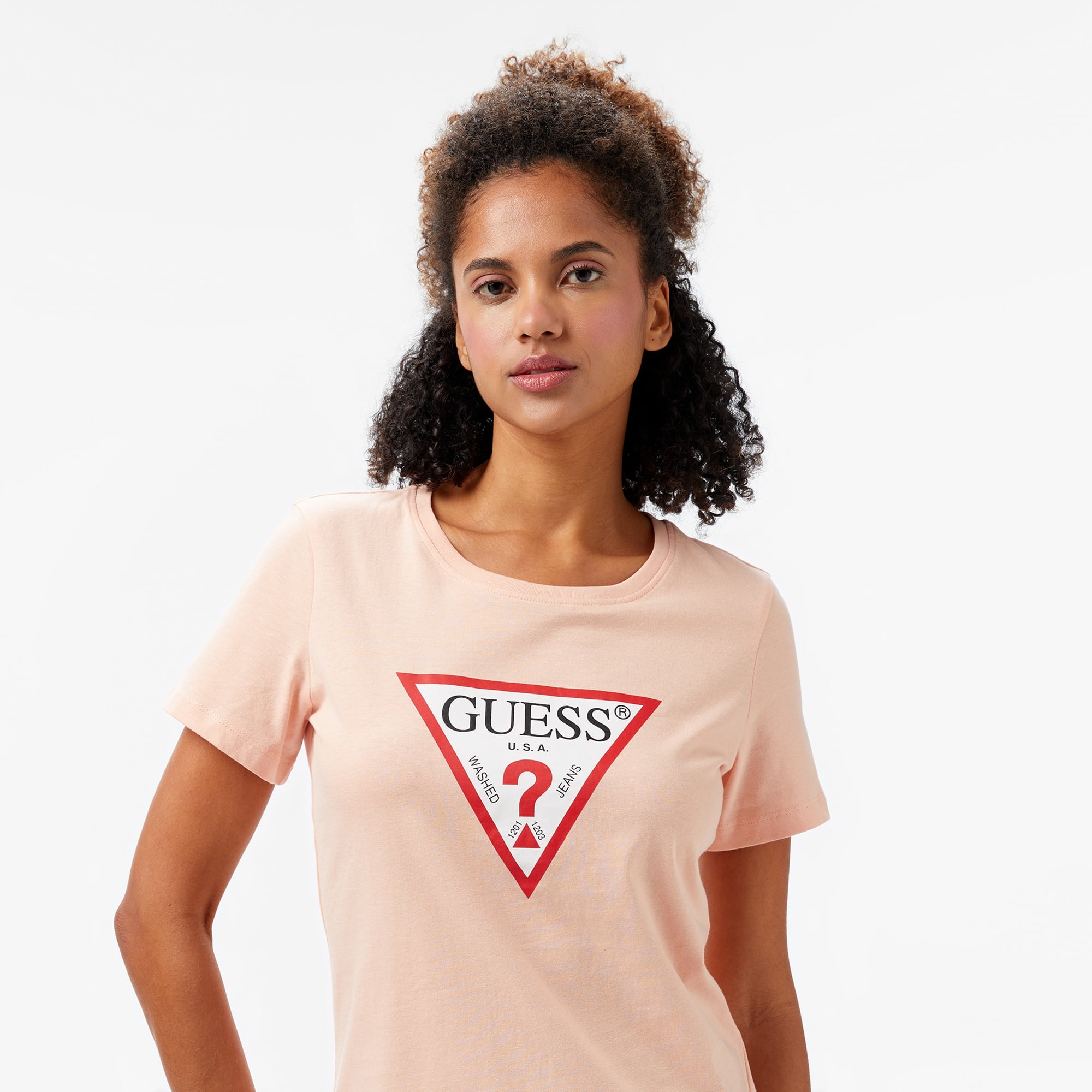 Guess Original Kadın Pembe T-Shirt