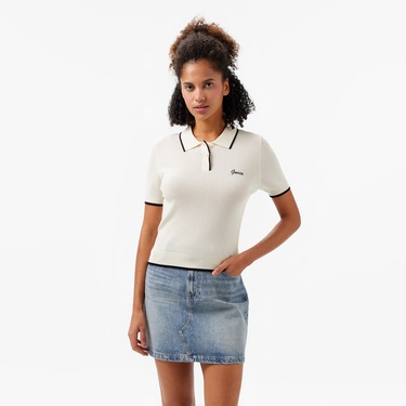  Guess Kadın Beyaz Polo