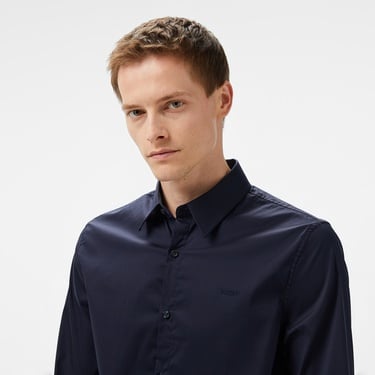  Guess Slim Fit Erkek Lacivert Gömlek