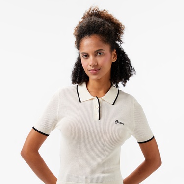  Guess Kadın Beyaz Polo