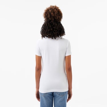  Guess Logo Kadın Beyaz T-Shirt