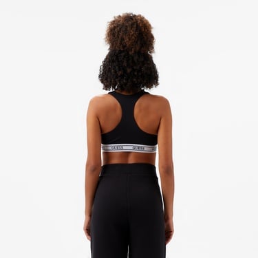  Guess New Aline Kadın Siyah Spor Sütyeni