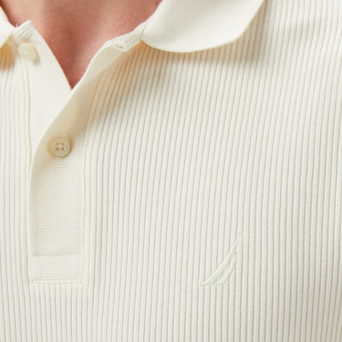  Nautica Erkek Ekru Slim Fit Polo