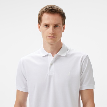  Nautica Erkek Beyaz Classic Fit Polo