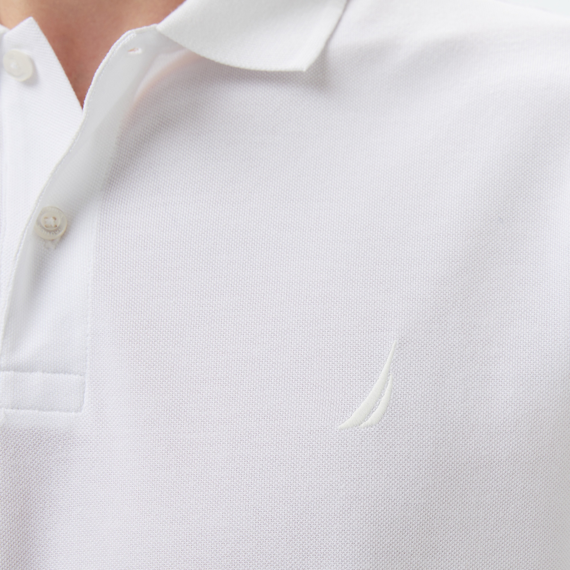 Nautica Erkek Beyaz Classic Fit Polo Yaka T-Shirt