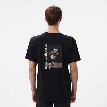  New Balance Lifestyle Erkek Siyah T-Shirt