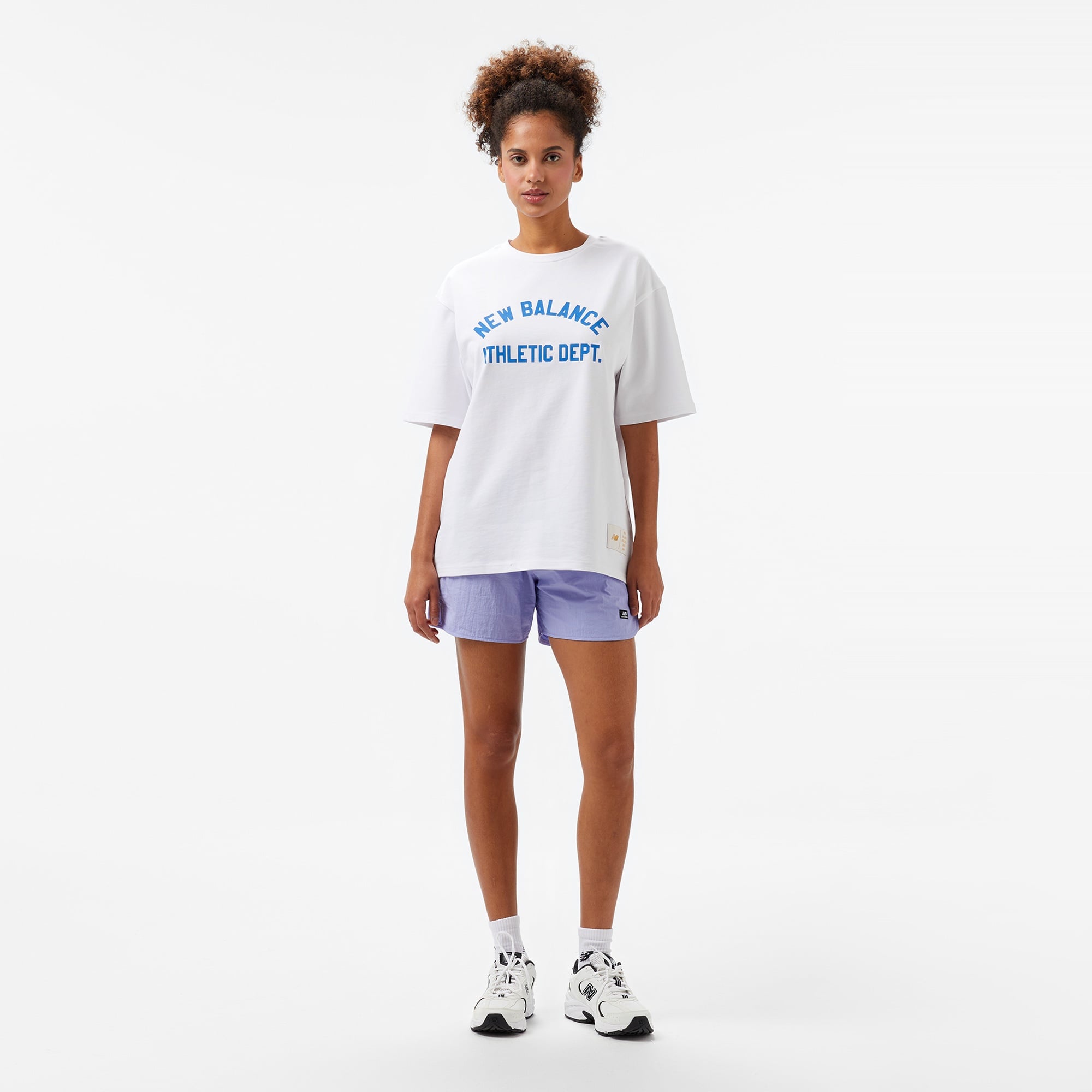 New Balance Lifestyle Erkek Beyaz T-Shirt