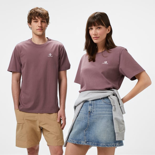  Converse Go-To Unisex Bordo T-Shirt