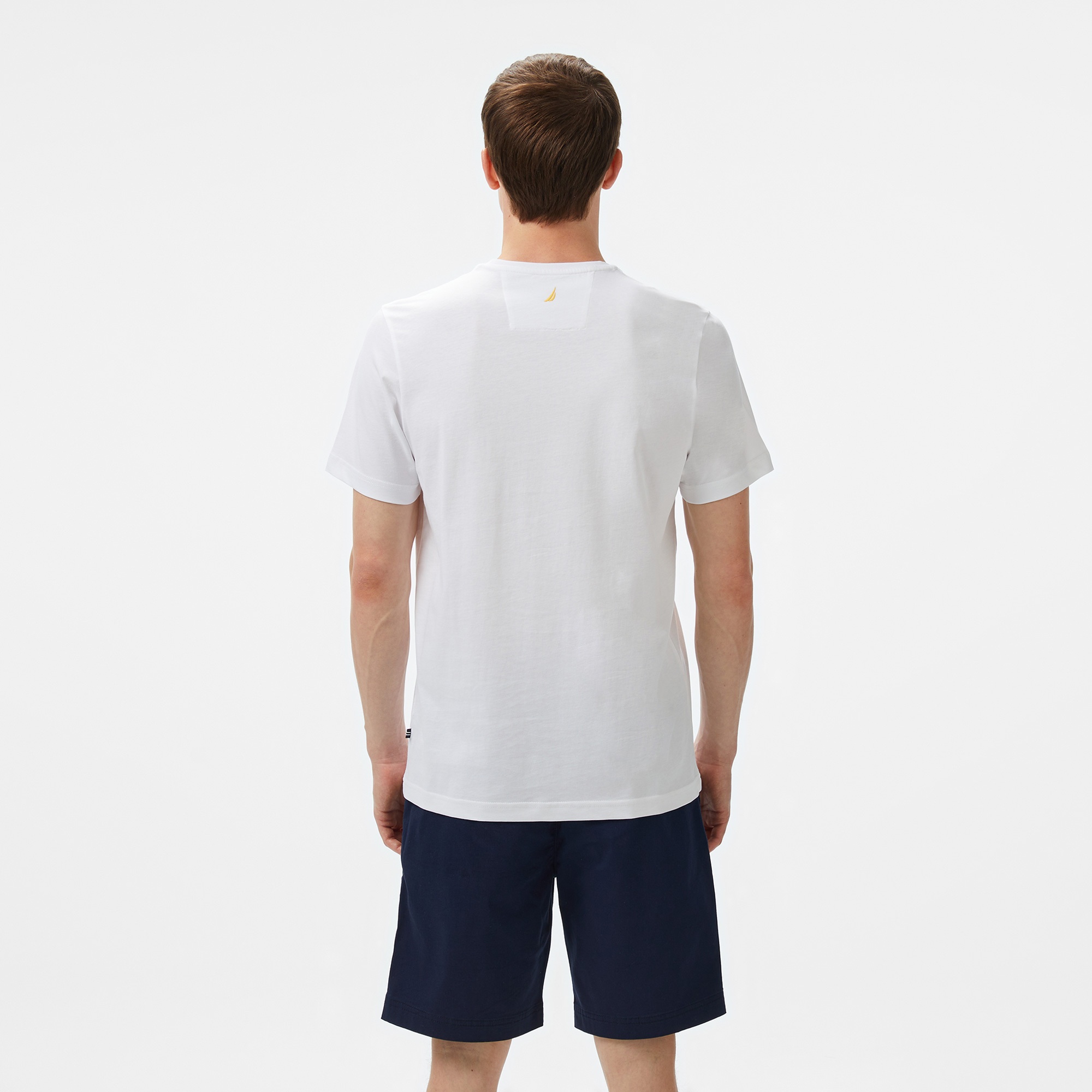 Nautica Erkek Beyaz Regular Fit T-Shirt
