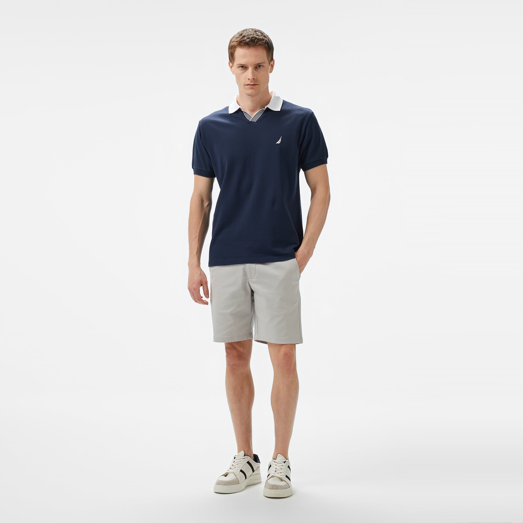 Nautica Erkek Lacivert Classic Fit Polo Yaka T-Shirt