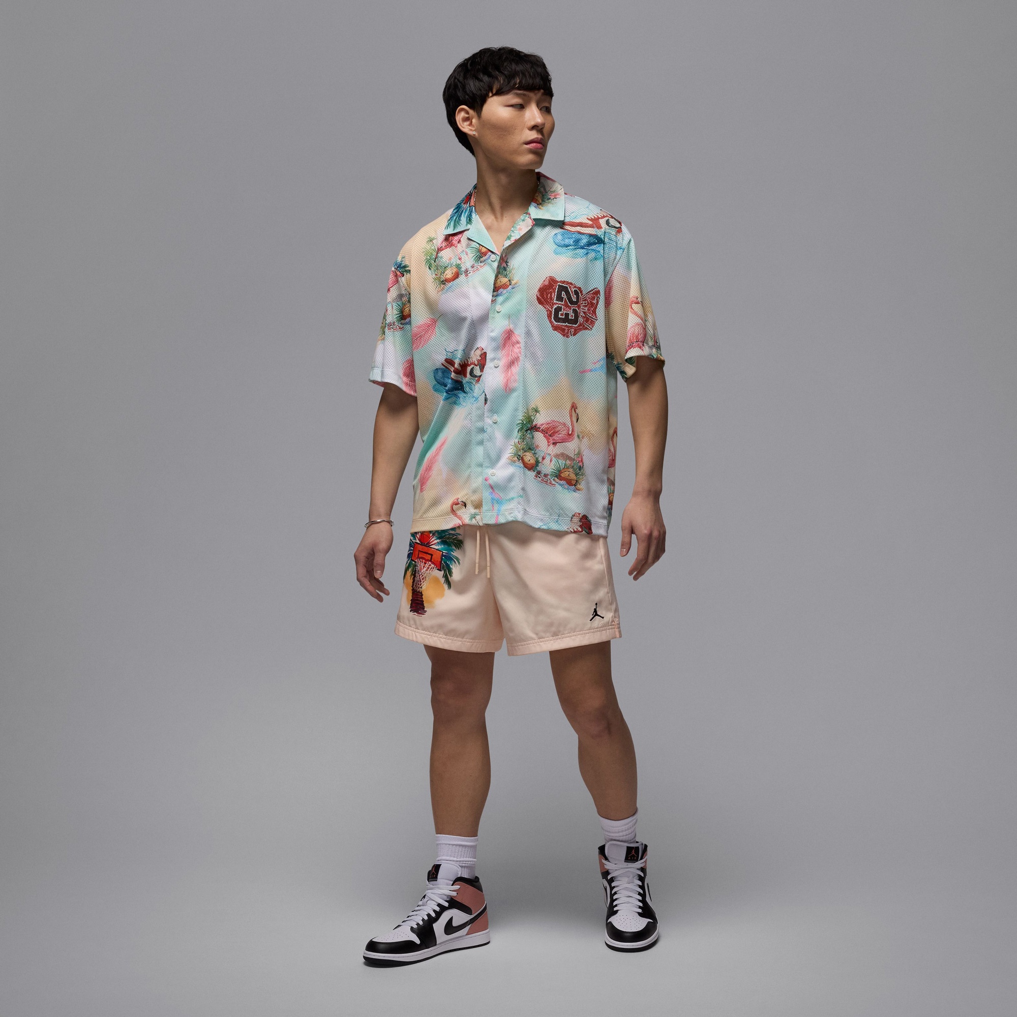 Jordan Air 1 Mid Erkek Beyaz Spor Ayakkabı