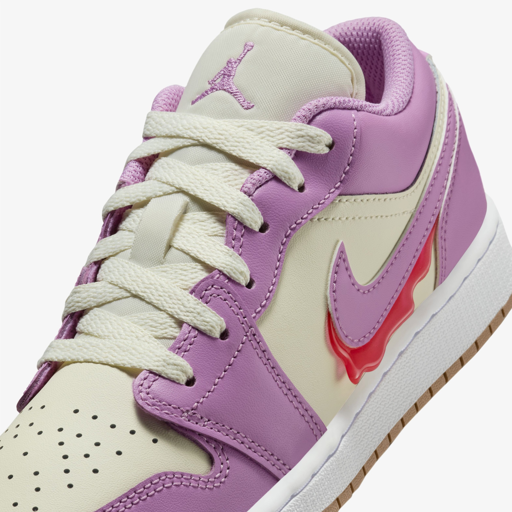 Jordan Air 1 Low SE Genç Çocuk Mor Spor Ayakkabı