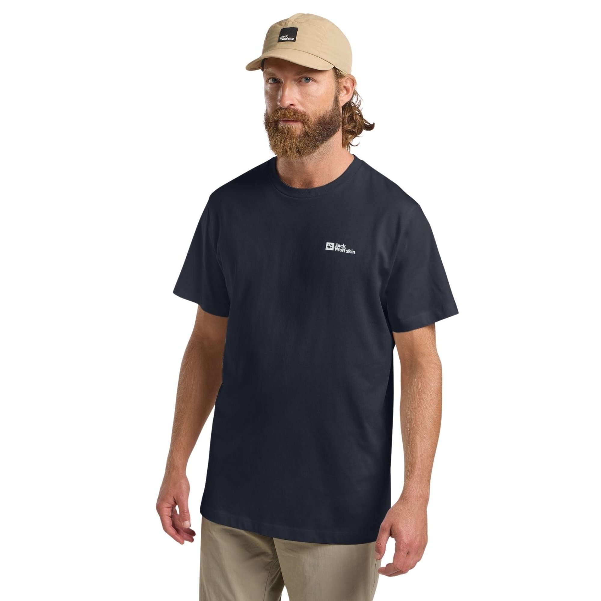 Jack Wolfskin Essential T Erkek Mavi Tişört