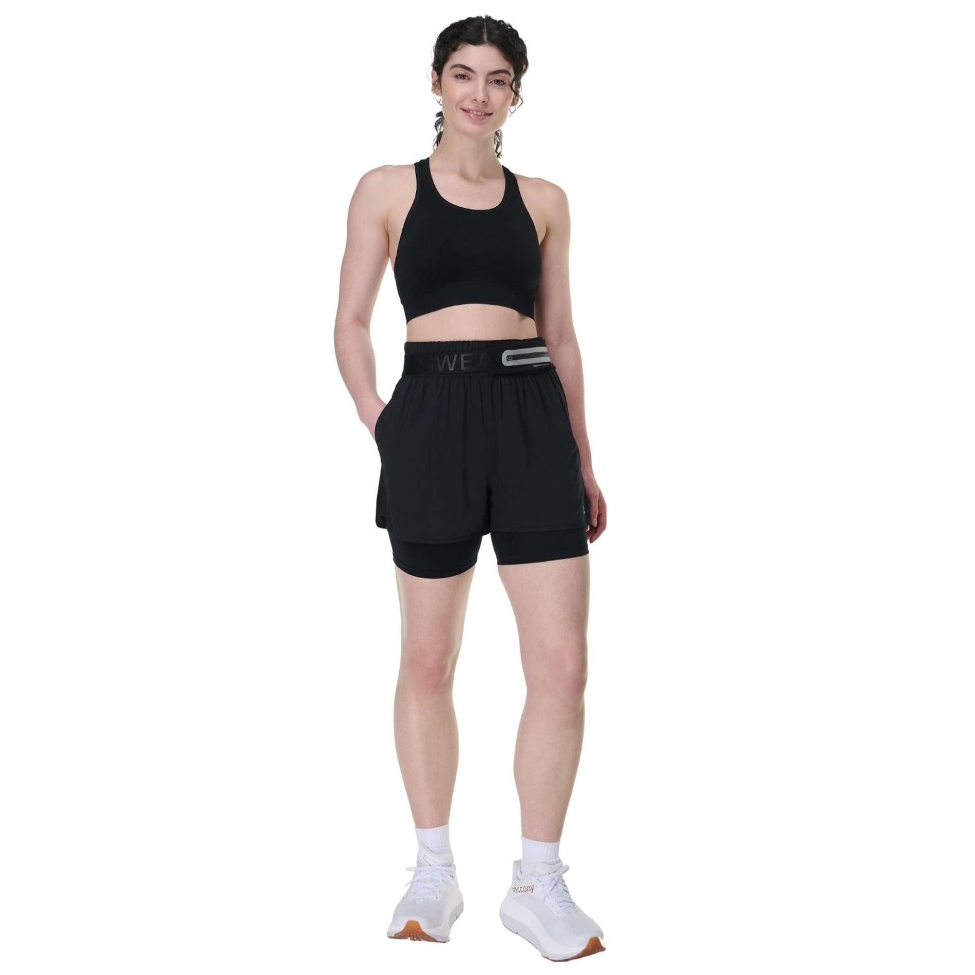Sweaty Betty Stamina Seamless Sports Bra Kadın Siyah Fitness Bra