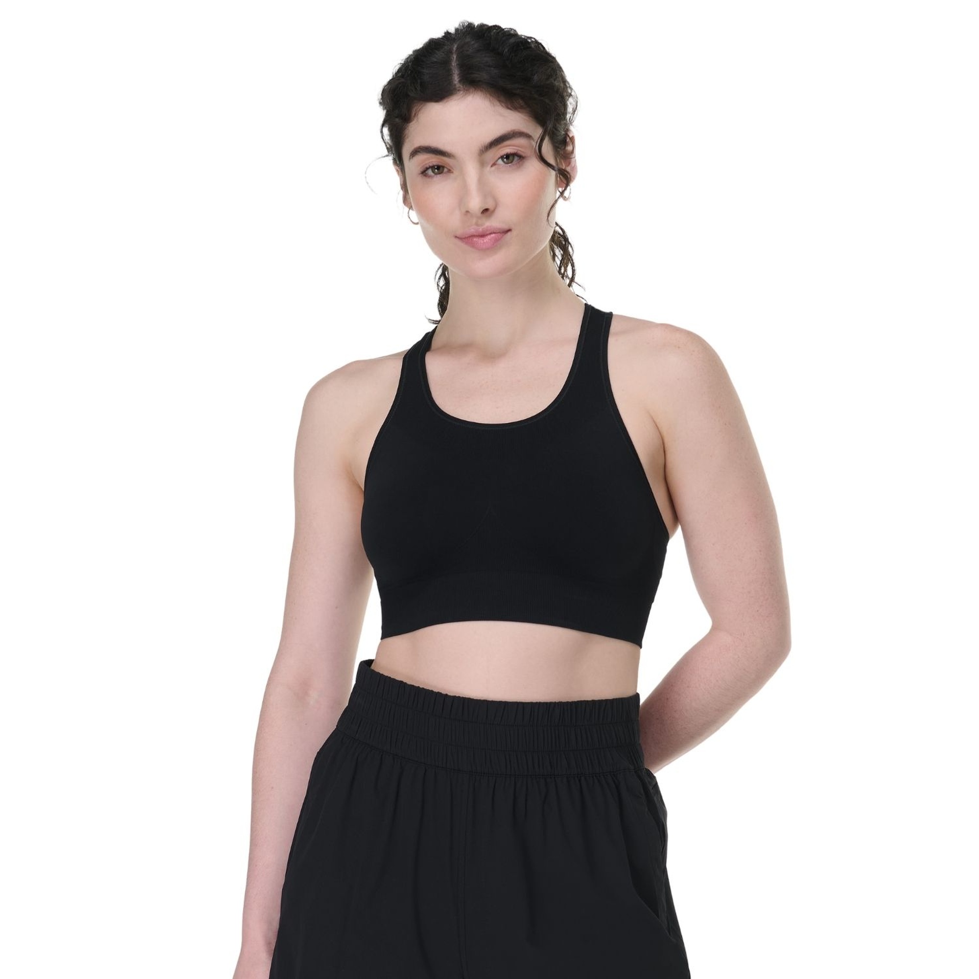Sweaty Betty Stamina Seamless Sports Bra Kadın Siyah Fitness Bra