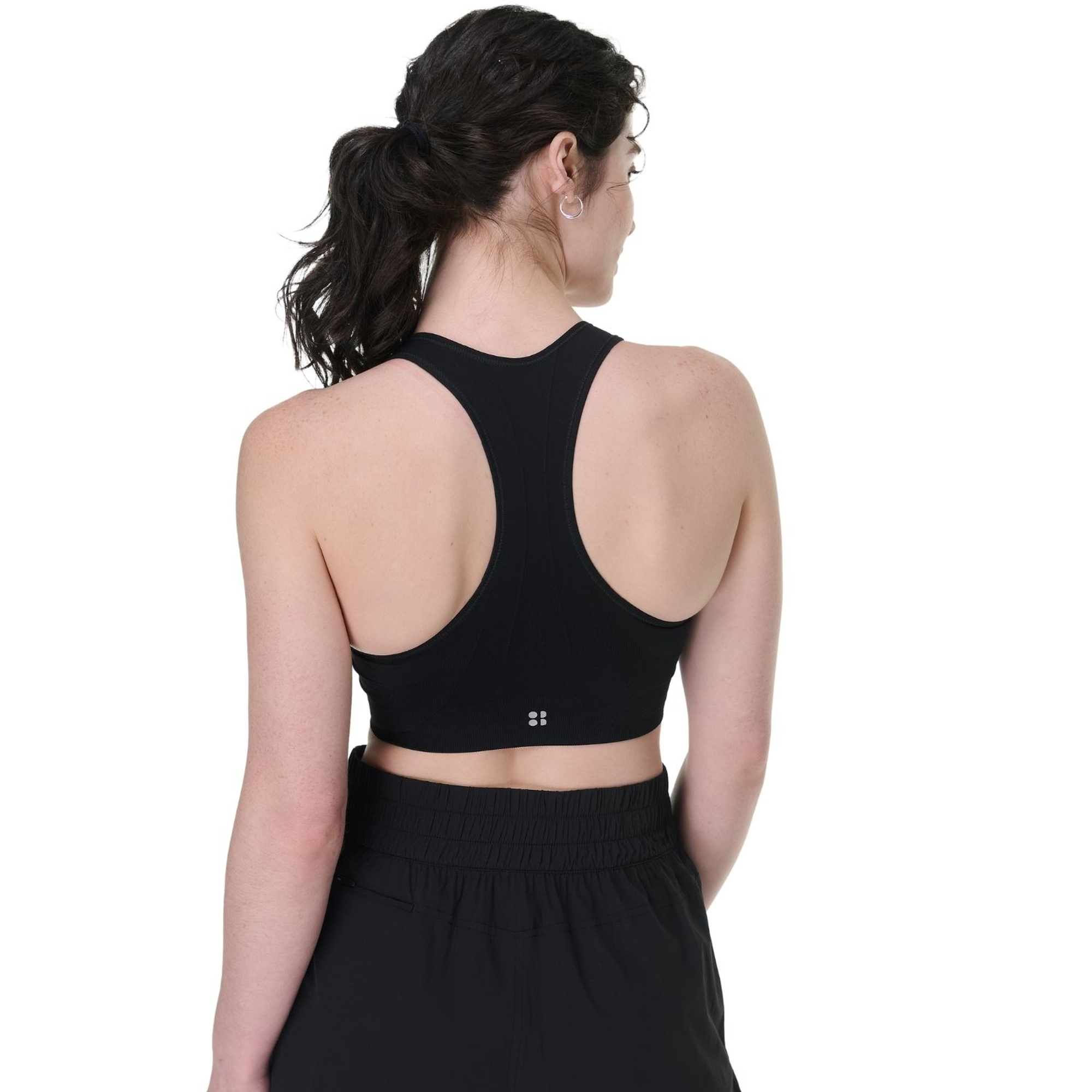 Sweaty Betty Stamina Seamless Sports Bra Kadın Siyah Fitness Bra