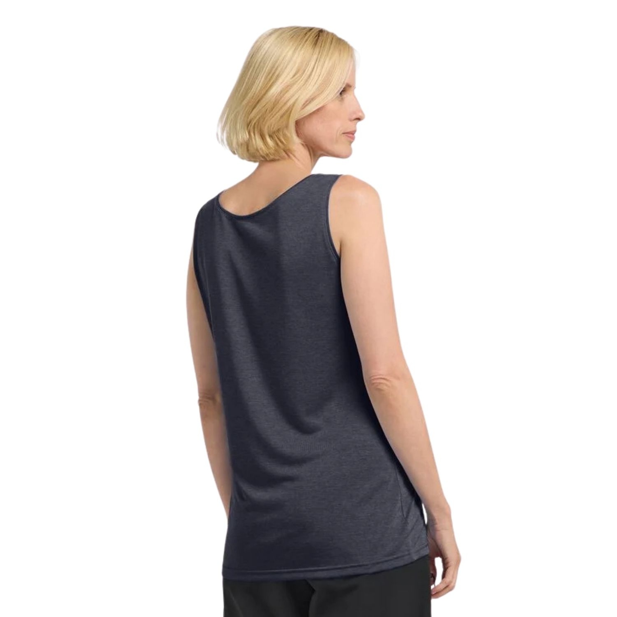 Jack Wolfskin Crosstrail Tank Kadın Mavi Tişört