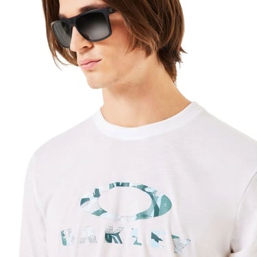  Oakley Bark Sun Erkek Beyaz Tişört