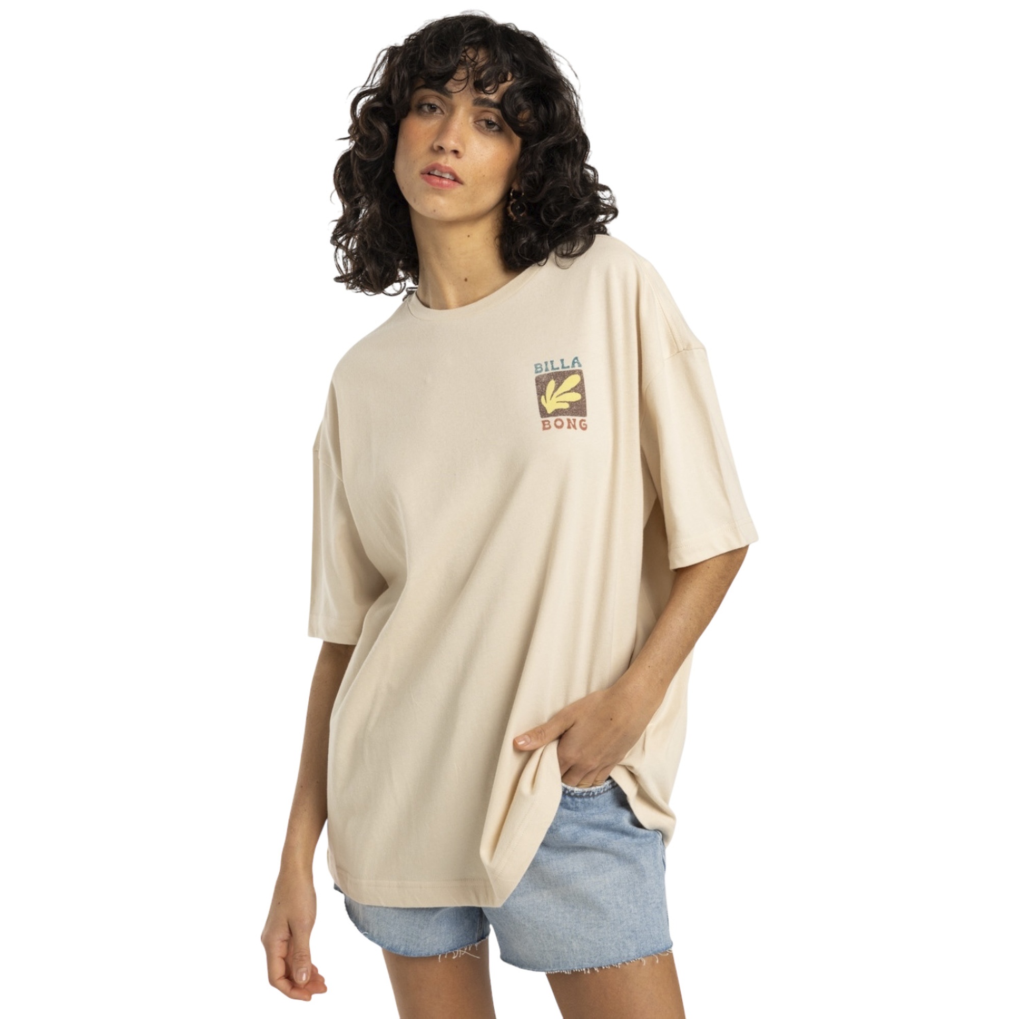 Billabong Brand New Day Kadın Beyaz Tişört