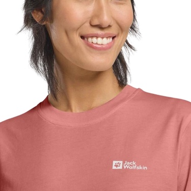  Jack Wolfskin Essential T Kadın Sarı Tişört