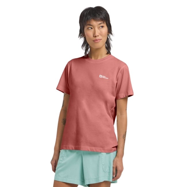  Jack Wolfskin Essential T Kadın Sarı Tişört