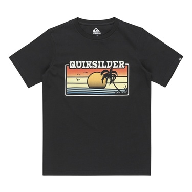  Quiksilver Ev Sun Faded Yth Erkek Çocuk Siyah Tişört