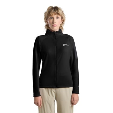  Jack Wolfskin Prelight Fz Kadın Siyah Polar Ceket