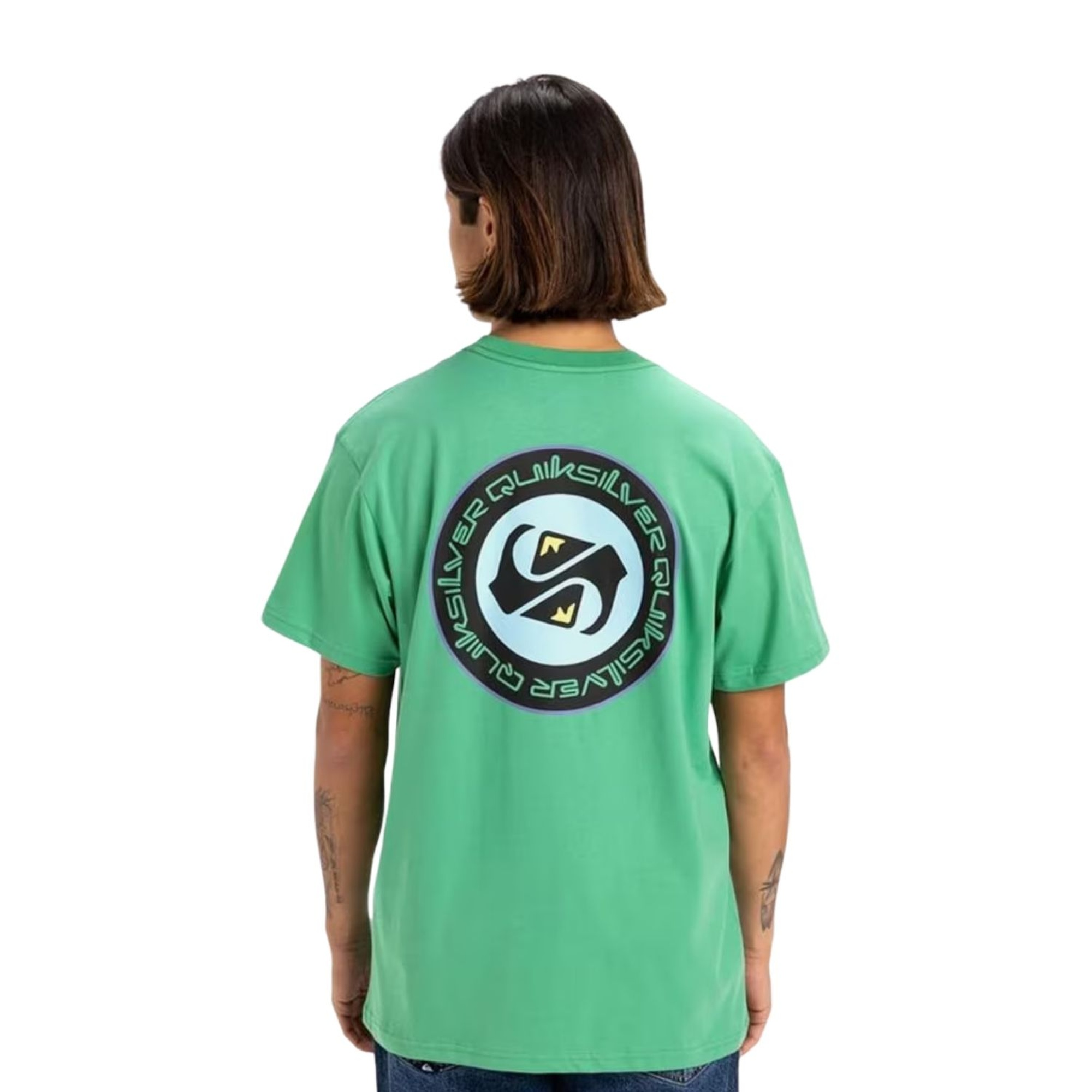 Quiksilver Circle Back Erkek Yeşil Tişört