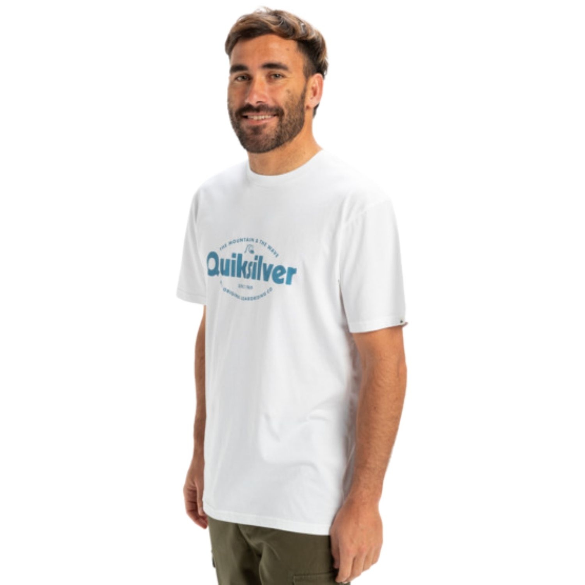 Quiksilver Ev Shape All Day Erkek Beyaz Tişört