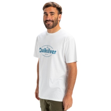  Quiksilver Ev Shape All Day Erkek Beyaz Tişört