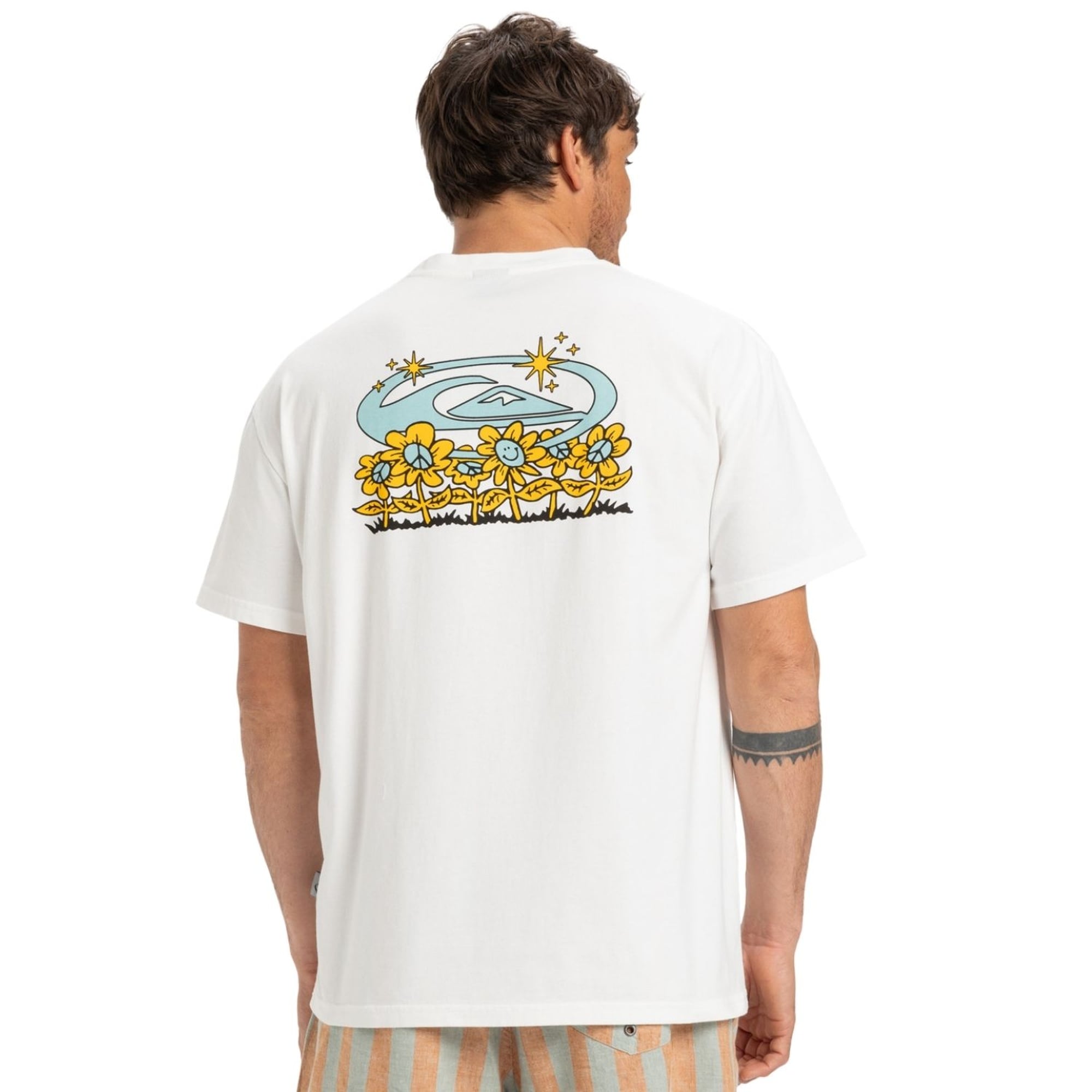 Quiksilver Nd Nature Magic Erkek Beyaz Tişört