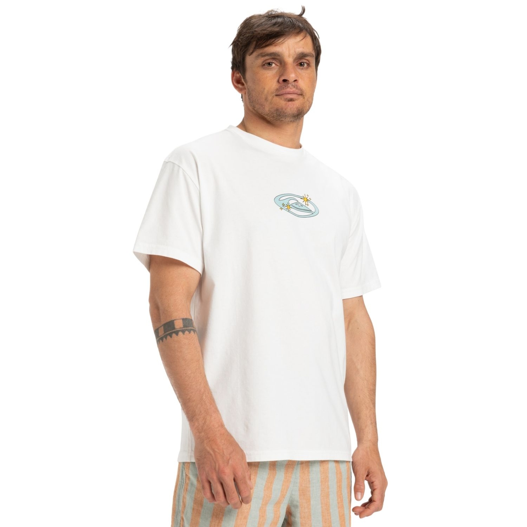 Quiksilver Nd Nature Magic Erkek Beyaz Tişört