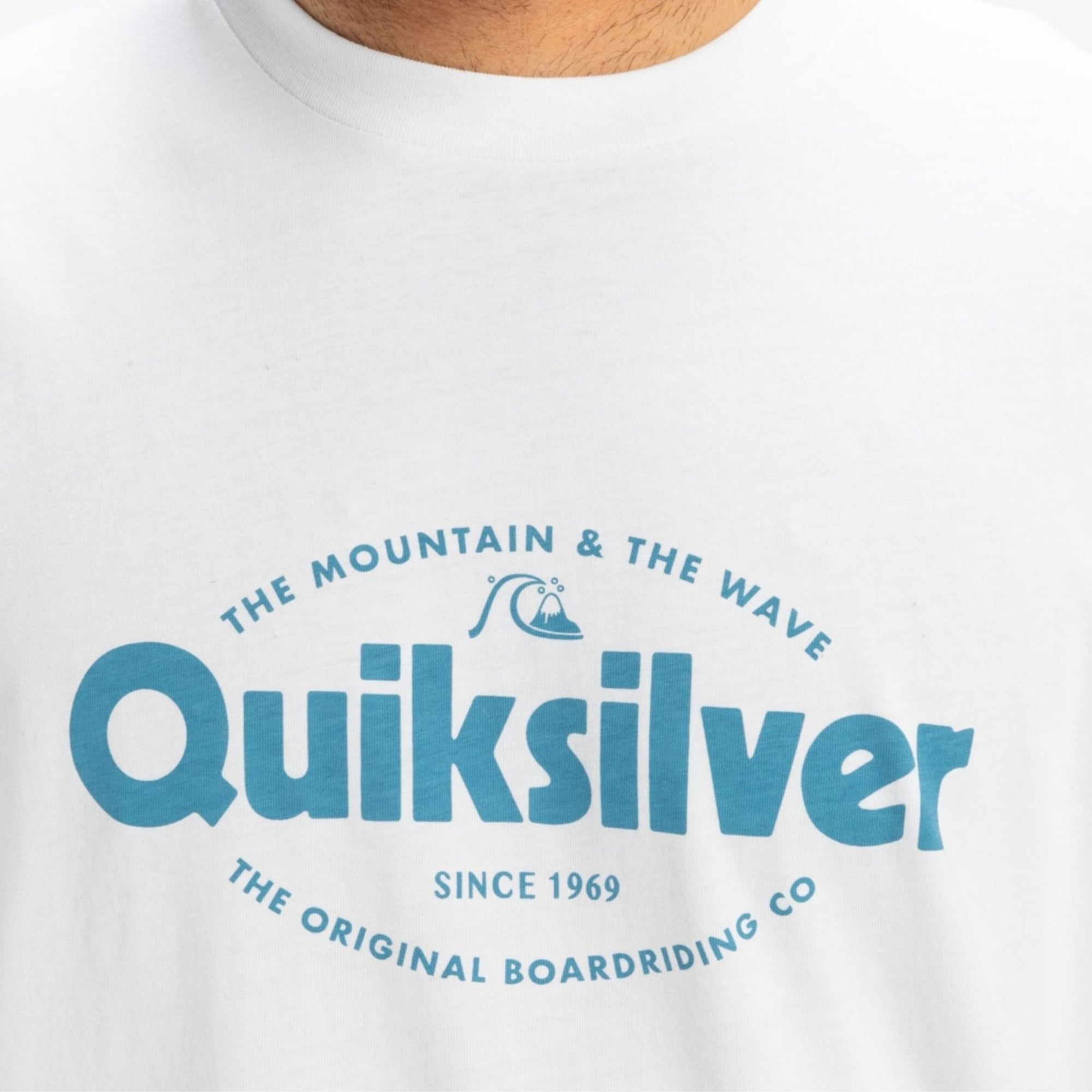 Quiksilver Ev Shape All Day Erkek Beyaz Tişört
