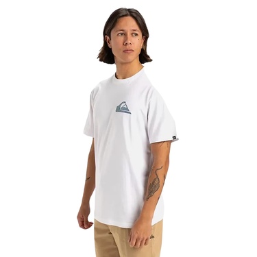  Quiksilver Window Pane Erkek Beyaz Tişört