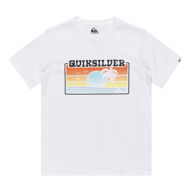  Quiksilver Ev Sun Faded Yth Erkek Çocuk Beyaz Tişört