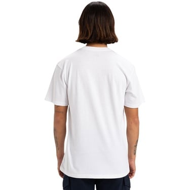  Quiksilver Typed Out Erkek Beyaz Tişört