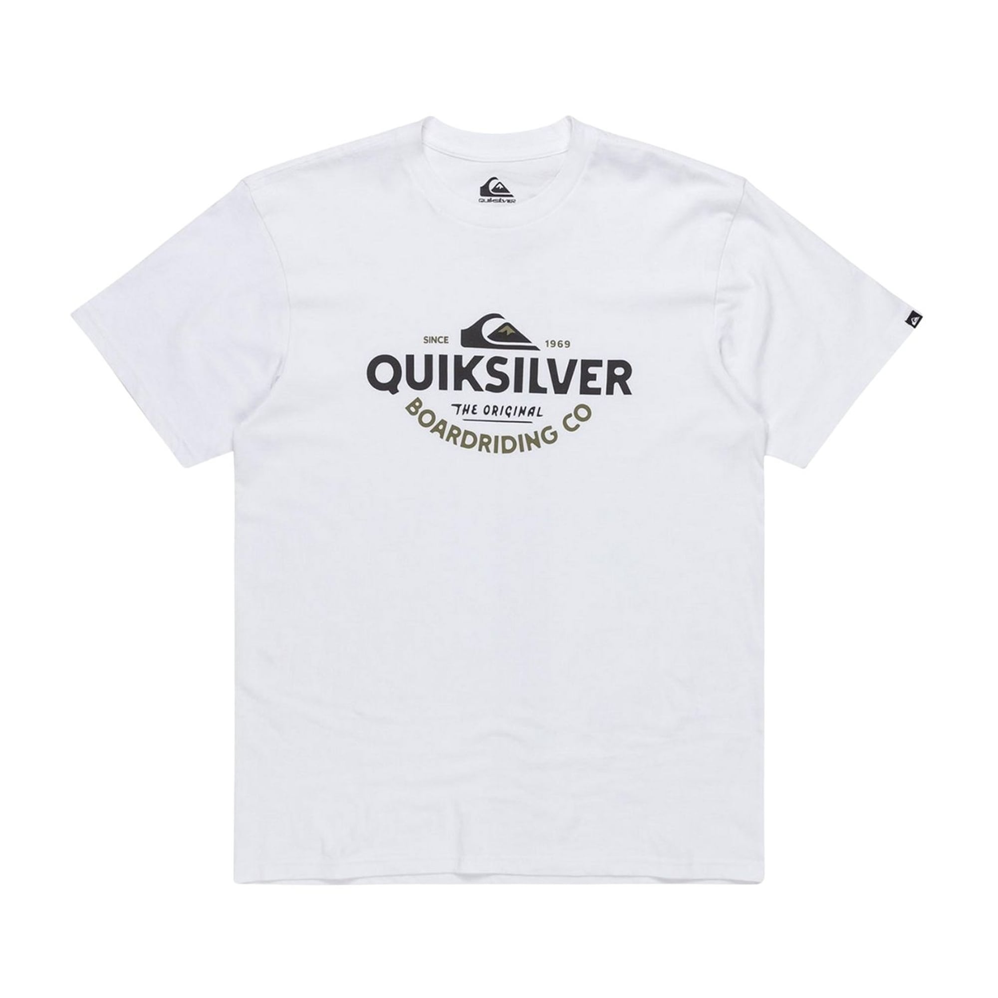 Quiksilver Typed Out Erkek Beyaz Tişört