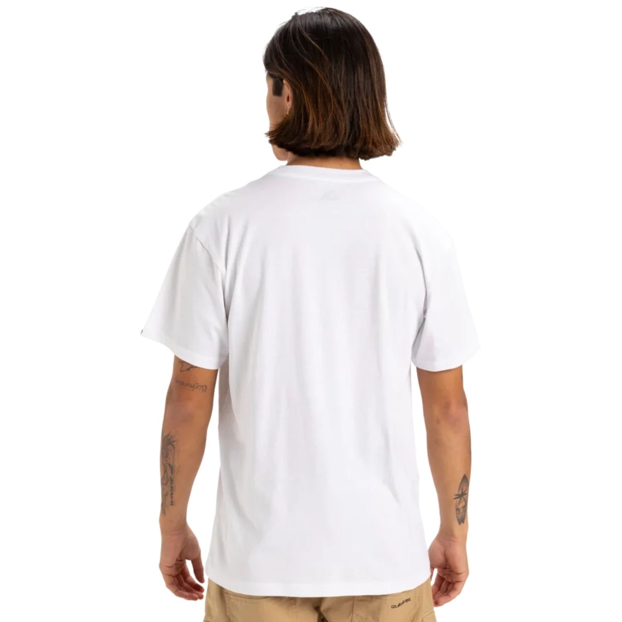 Quiksilver Sun Faded Erkek Beyaz Tişört