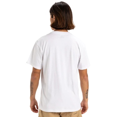  Quiksilver Sun Faded Erkek Beyaz Tişört