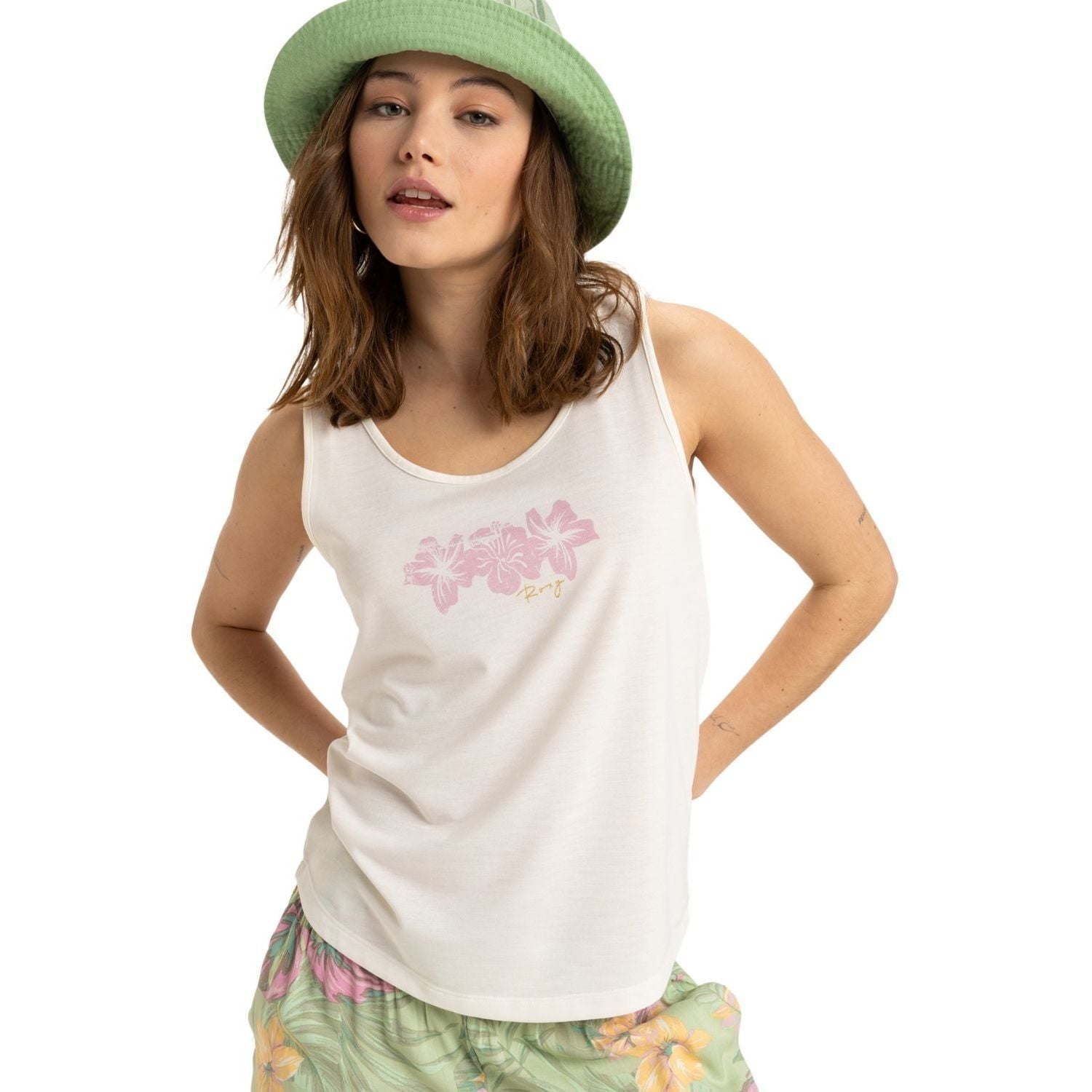  Roxy Surfclassic Tank Kadın Beyaz Atlet