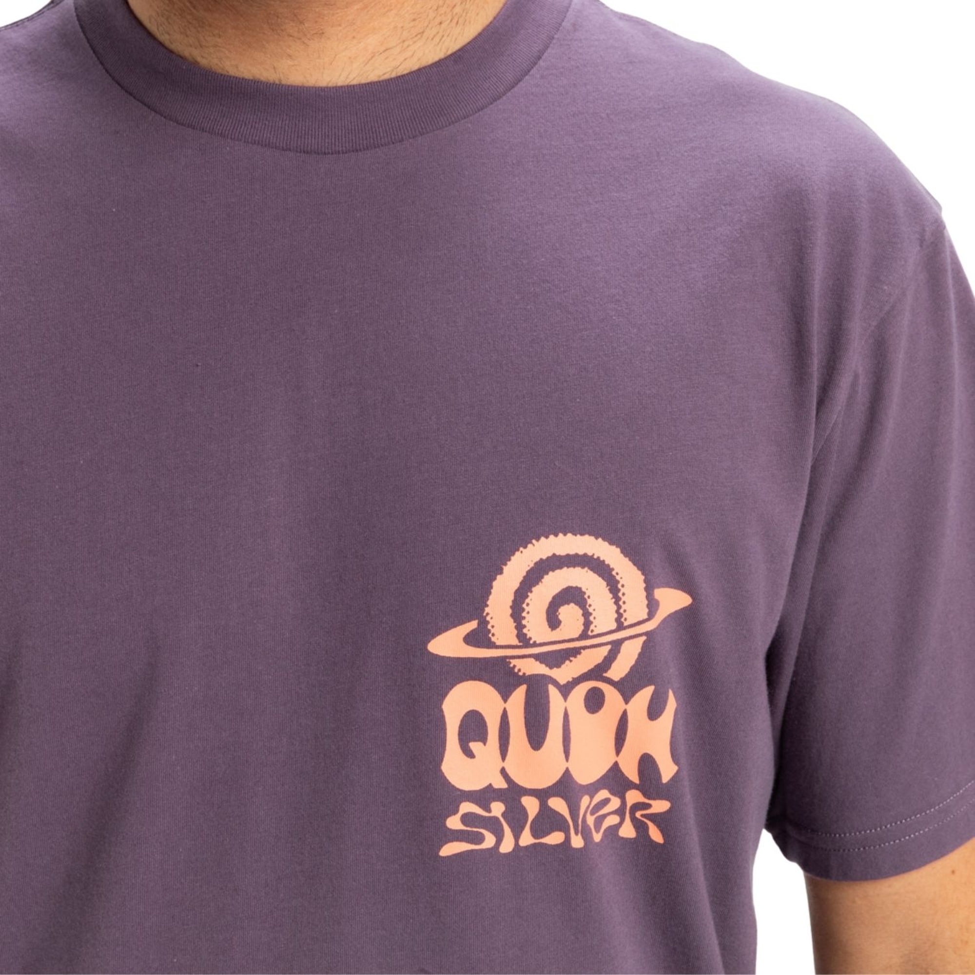 Quiksilver Ev Cosmic Vibrations Erkek Mor Tişört