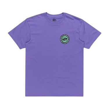  Quiksilver Circle Back Erkek Mor Tişört
